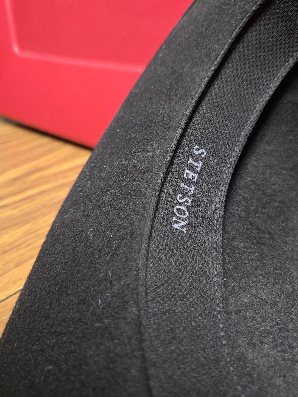 Stetson Crushable Black Western Hat with Brown Leather Band. - Picture 6 of 6